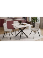 Стол кухонный Черный муар 100(131)х100х75 см