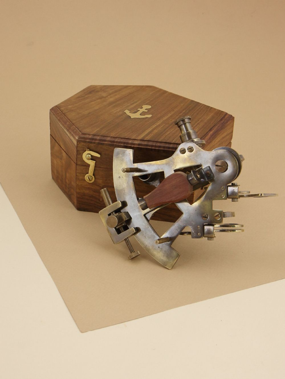Nautical Морской секстант в деревянном футляре