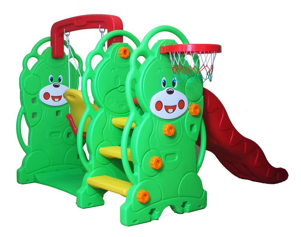 Детский комплекс Капризун Медвежонок с волнистой горкой