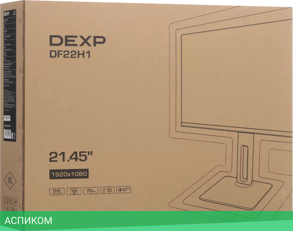 Монитор DEXP DF22H1 черный