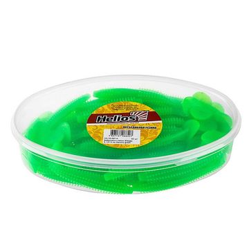 Виброхвост несъедоб. Shaggy 5,12/13 см Electric green 50шт. (HS-18-007-N) Helios