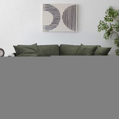 Диван Ибица Camel 30 215*116*93 см, Темно-зеленый Букле Еврокнижка Фиеста