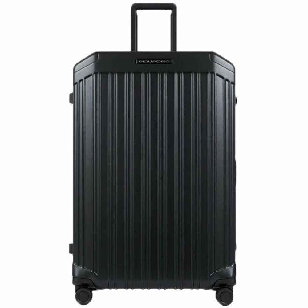 Чемодан Piquadro PQ-LM (BV4428PQLM/NO) 51x75x28см 82л. поликарбонат/натур.кожа черный матов.