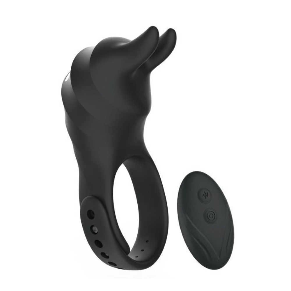 Эрекционное виброкольцо BeYourLover Usagi с ушками и пультом ДУ