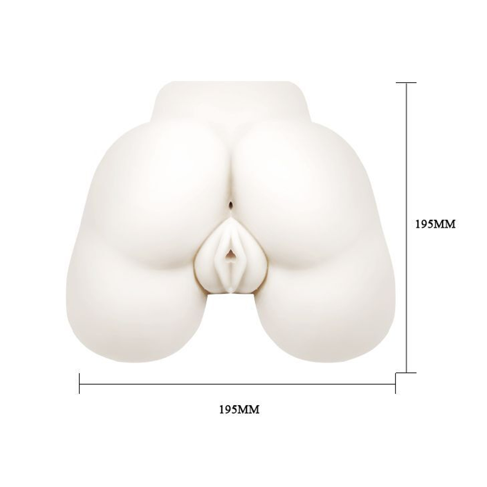 Мастурбатор Baile Juicy Peach – вагина и анус, 19,5×19,5×7 см