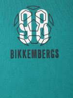 Футболка BIKKEMBERGS Изумрудный/Термопринт: 98, футбольный мяч, логотип Мальчик