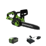 Аккумуляторная цепная пила Greenworks G40CS30IIK5 (1 x 5 Ач, ЗУ) 2007807UG