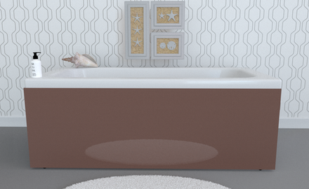 Экран под ванну откидной TR-7-011 шоколад глянец