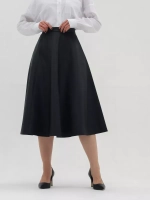 Юбка кожаная миди