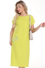 Платье Яркое лето (лайм) Diolche (Акция)