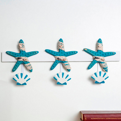 Крючки декоративные "Морские звезды и ракушки" 5478310