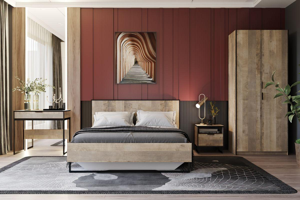 НМ 011.96 Стол Фолк Дуб Гранж песочный