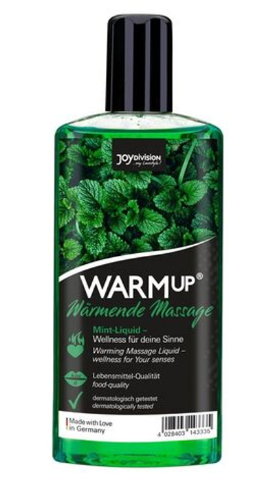 Массажное масло WARMup Mint с ароматом мяты - 150 мл.