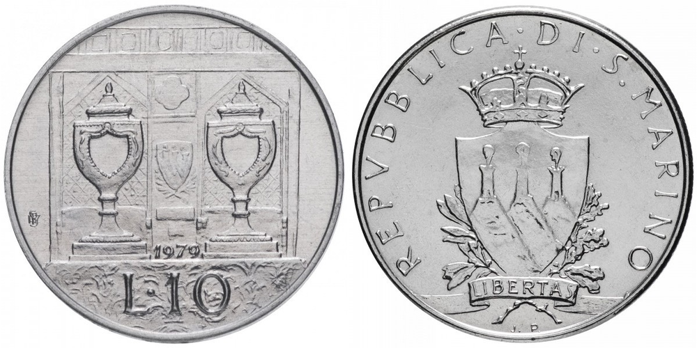 Сан-Марино 10 лир, 1979 Институциональные органы государства