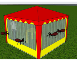 Стенка с антимоскитной сеткой (к шатру Митек 3 х 3 и 6 х 3)