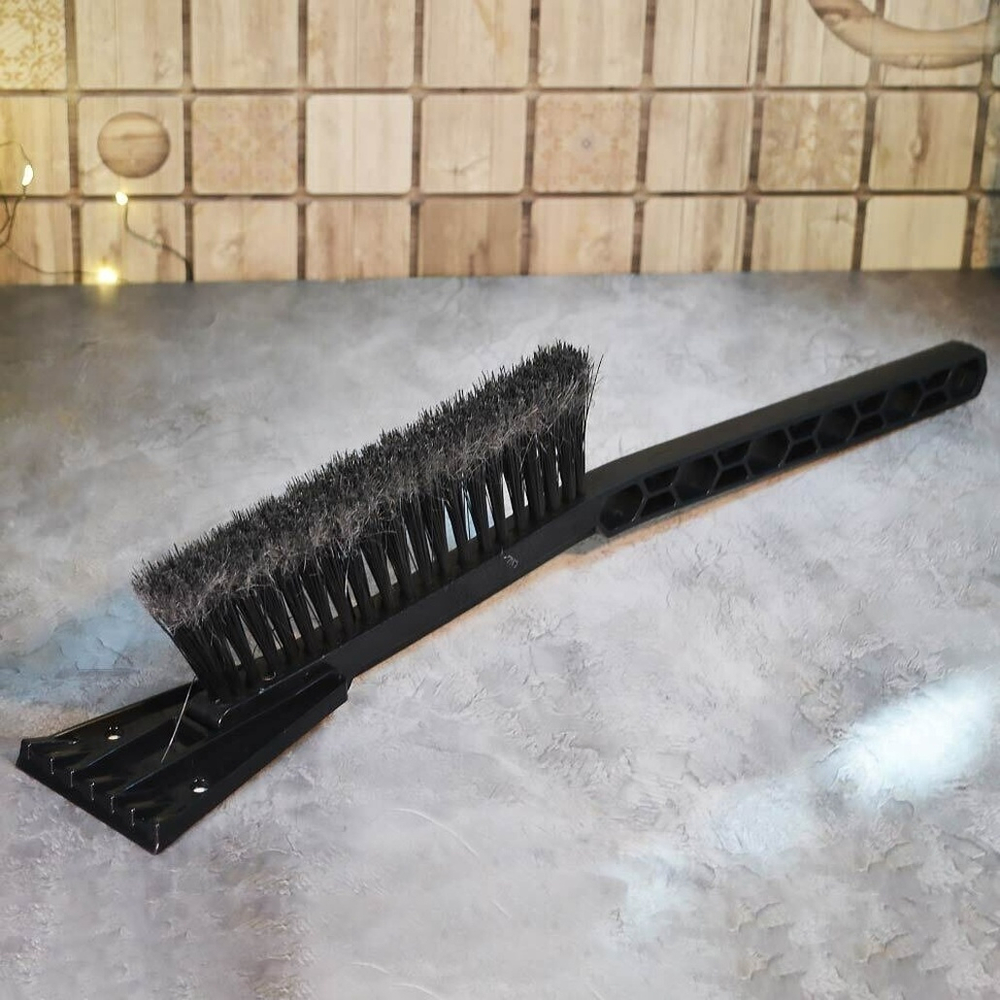 Щетка для снега со съемным скребком, 45см cyber black "Techno"