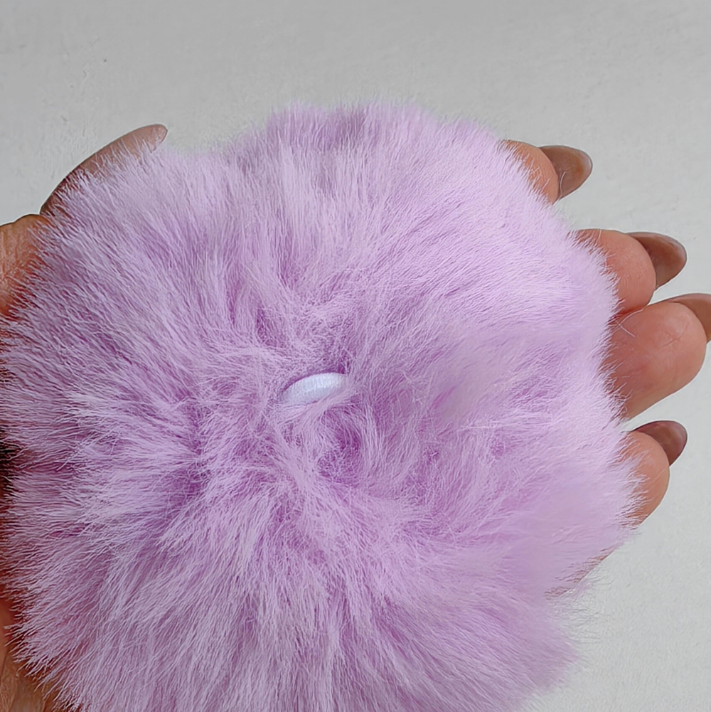 Помпон из искусственного меха "Сирень" d=7 см