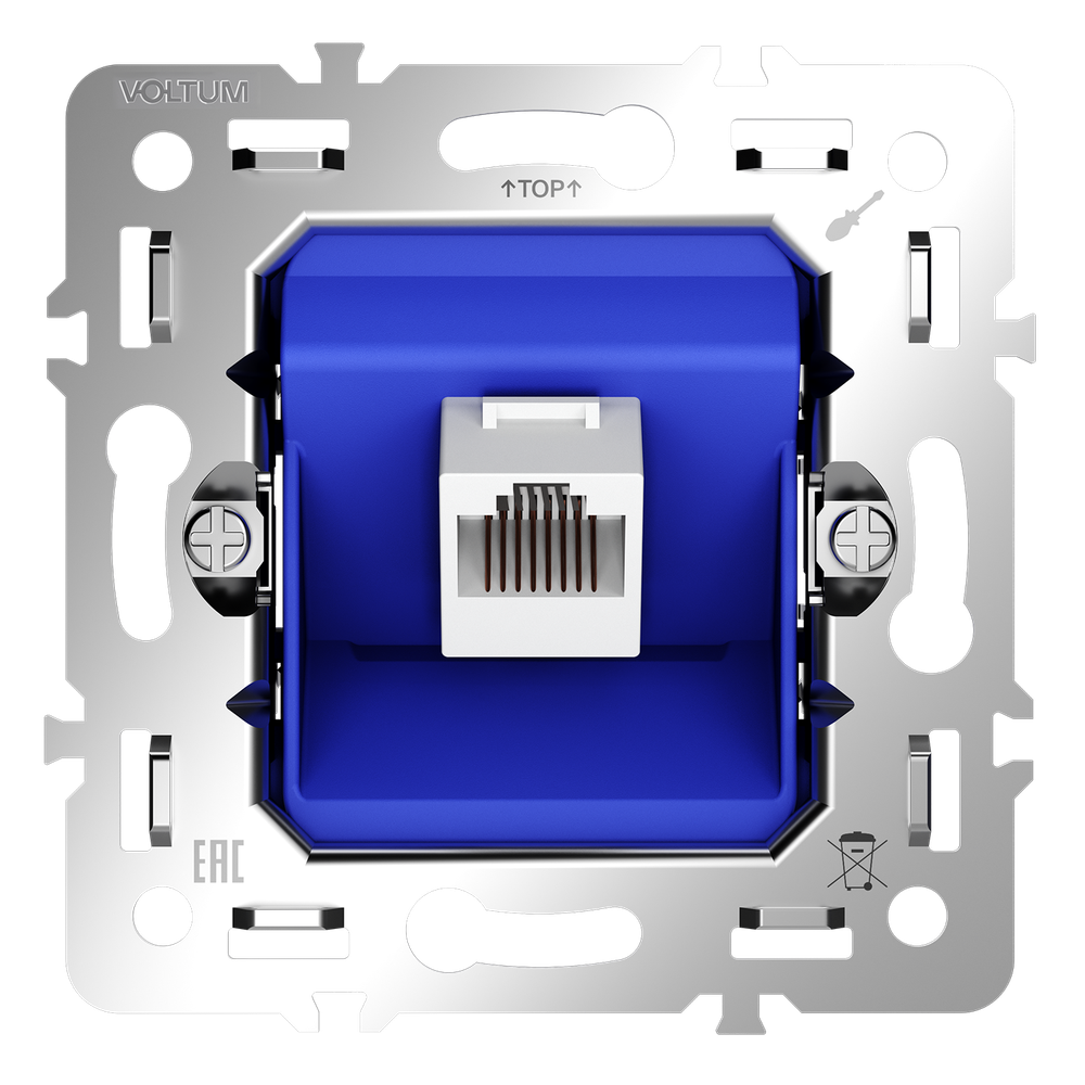 Механизм розетки компьютерной RJ45 кат.6, S70