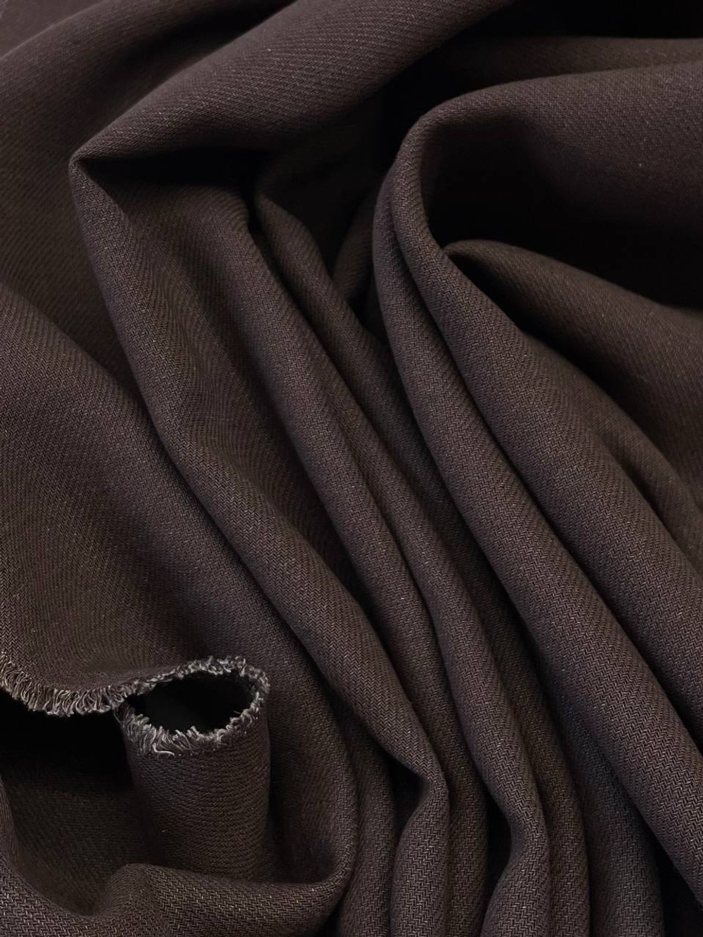 Лен Loro Piana шоколадный