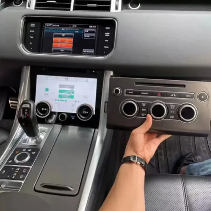 Сенсорная панель климата Range Rover Sport 2013-2017 - Carsys с 9" экраном LCD/ЖК, отверстие под CD/DVD