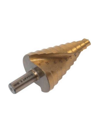 Сверло ступенчатое 9-36 мм, шаг 3, HSS, спирал. проф. Gigant GSD 11057