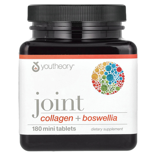 Youtheory, коллаген + босвеллия, для суставов, 180 мини-таблеток