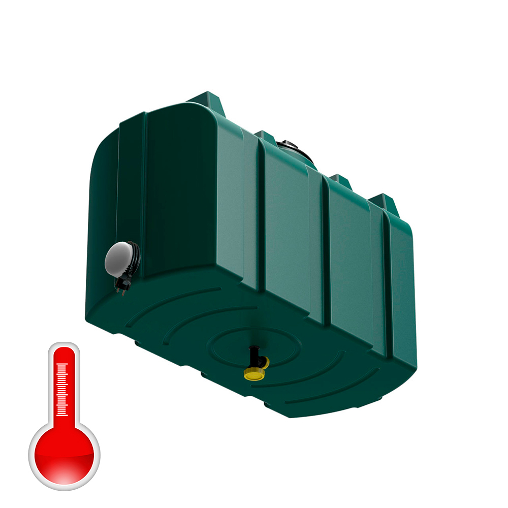 Бак для душа серии «R» 200 л  зеленый с подогревом, с лейкой, с уровнемером Полимер-Групп(1030x480x690см;11кг;зеленый) - арт.559264.2