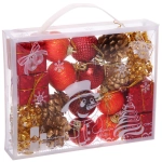 Набор украшений «Карнавал» 4 см, Красный, золото