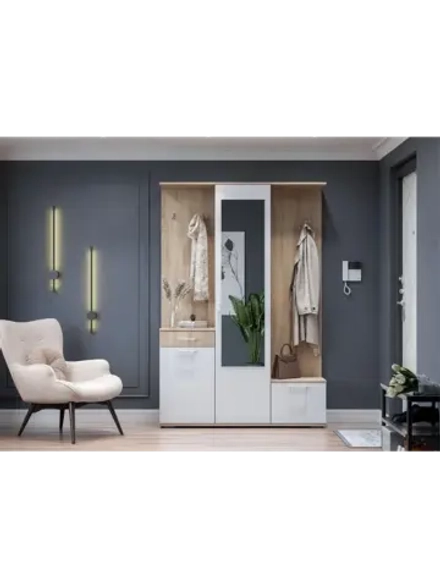 Прихожая с зеркалом комплект мебели 135х33х199 см