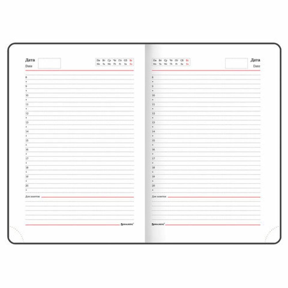 Ежедневник недатированный B6 (127х186 мм), BRAUBERG VISTA, под кожу, твердый, срез фольга, 136 л., "Flowers", 112109