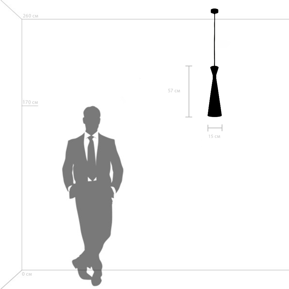 816317 Люстра DUMO 1х40W E27 ЧЕРНЫЙ МАТОВЫЙ
