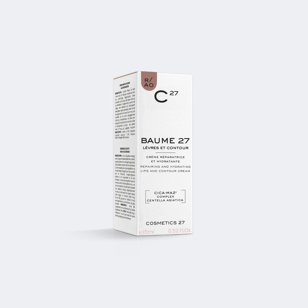 COSMETICS 27 (C 27) Интенсивно увлажняющий и восстанавливающий объем крем для губ Baume 27 Lips And Contour 15 мл