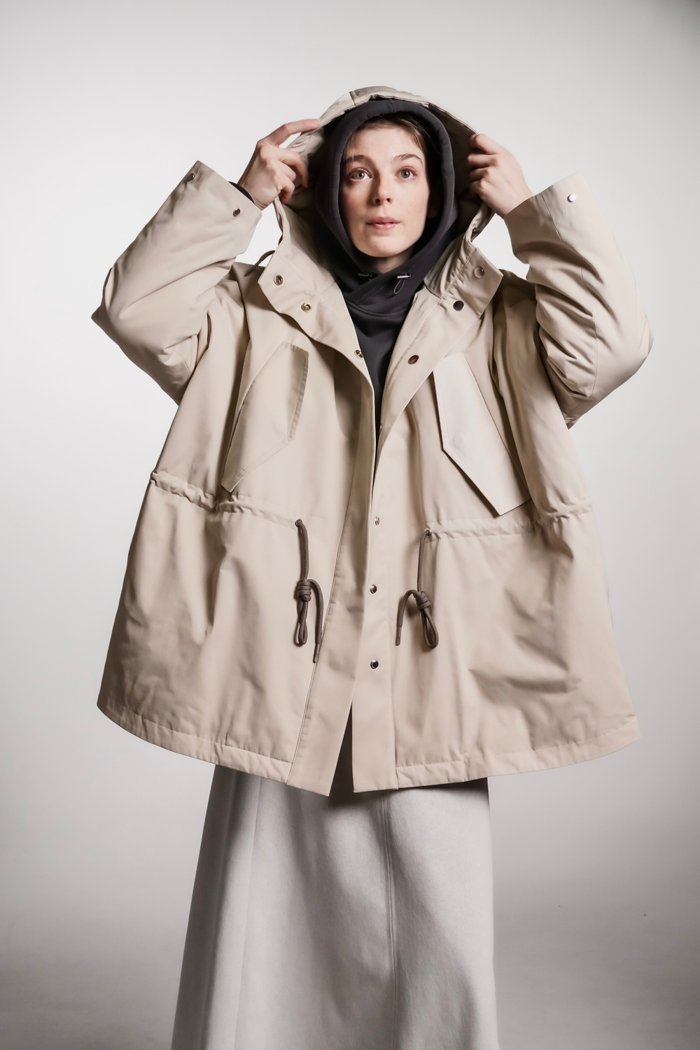 Худи 2.0 из футера с начесом "Графит"