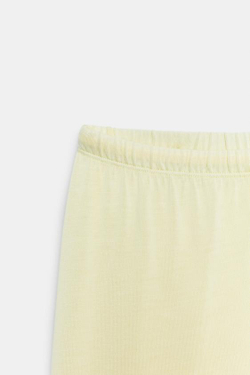 ZARA СТРУЯЩИЕСЯ БРЮКИ ПРЯМОГО КРОЯ, ЖЕЛТЫЙ
