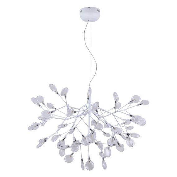 Подвесная светодиодная люстра Crystal Lux Evita SP63 White/Transparent