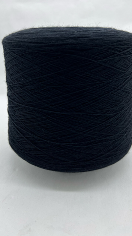 Пряжа Lanecardate Canberra 1/15.5 (100% мериносовая шерсть кардная) 1550 м/100гр черный