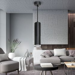 Светильник подвесной ЭРА PL16 BK под лампу MR16 GU10 черный | Подвесные светильники