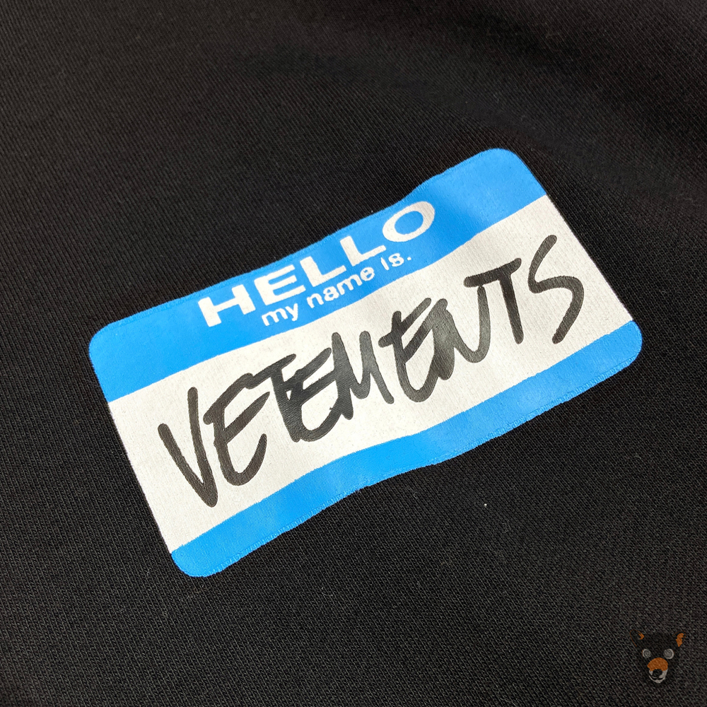 Худи Vetements "My name is Vetements"