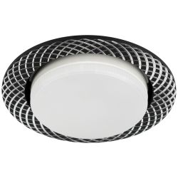 Светильник встраиваемый ЭРА KL 76 AL/BK /1 под лампу GX53 черный | Встраиваемые светильники Для ламп GX53