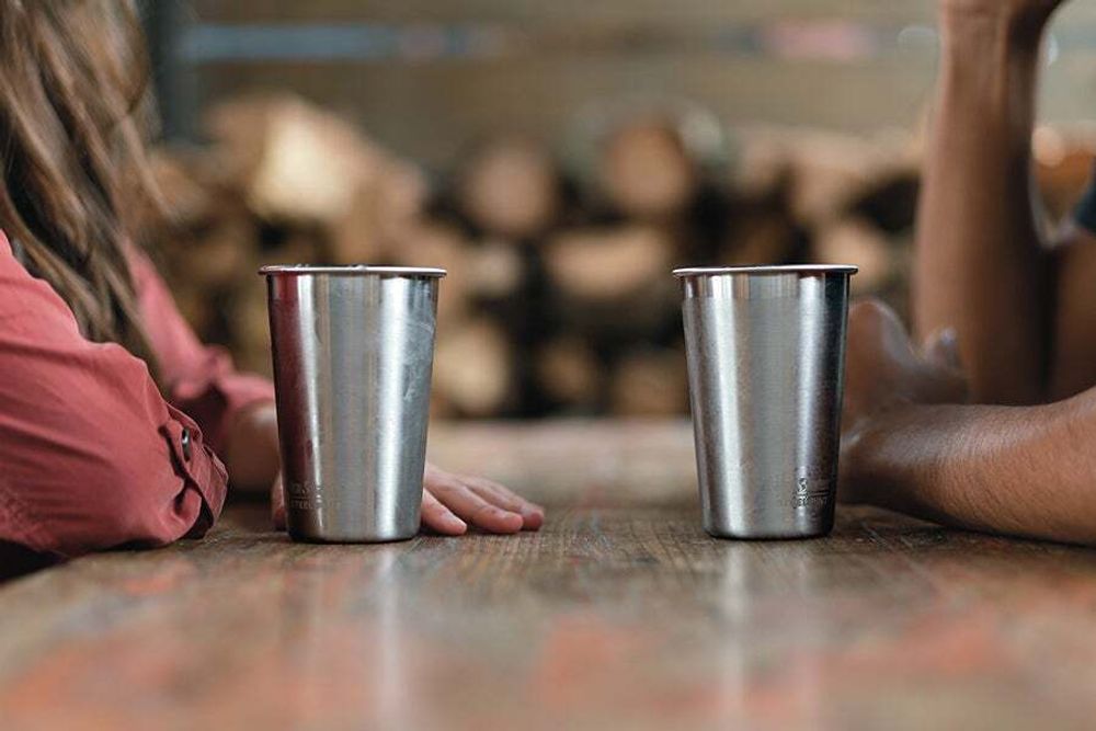 Стакан одностенный Klean Kanteen Steel Pint 16oz (473 мл) Brushed Stainless