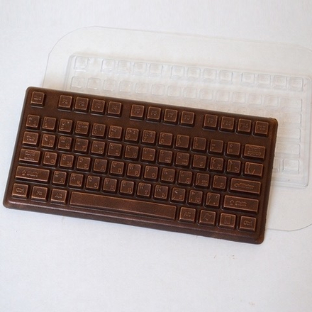 Форма пластиковая для шоколада "Плитка Клавиатура"