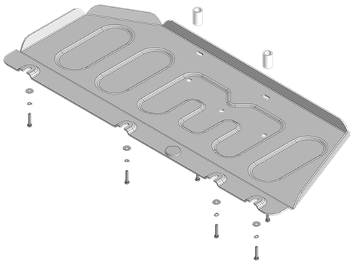 Защита силовых проводов. 4 мм, Алюминий для Voyah Dream 2021-н.в., Motodor.348607