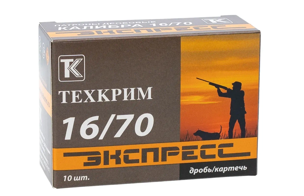 Патрон 16/70 Техкрим "Экспресс" №7, коробка 10 шт.