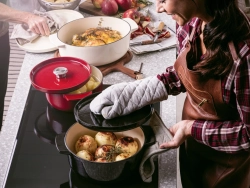 KitchenAid Овальный чугунный кастрюля 30 см 5,6 л крем EAN 4894871009295