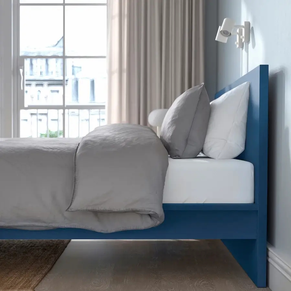 Каркас кровати - IKEA MALM/МАЛЬМ ИКЕА, 156x200 см, синий