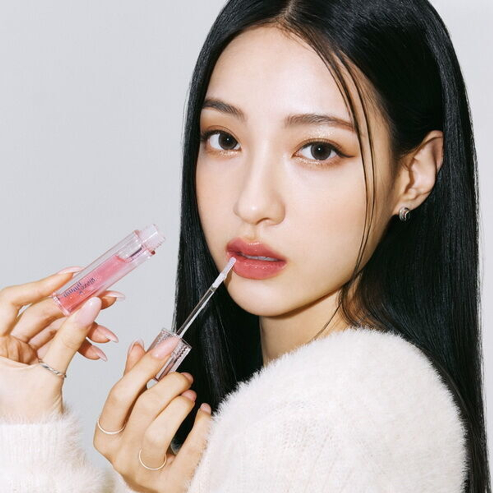 Блеск для губ с мерцающими частицами Etude Glaze Plump Gloss #​​03 Aurora Pink, 4г