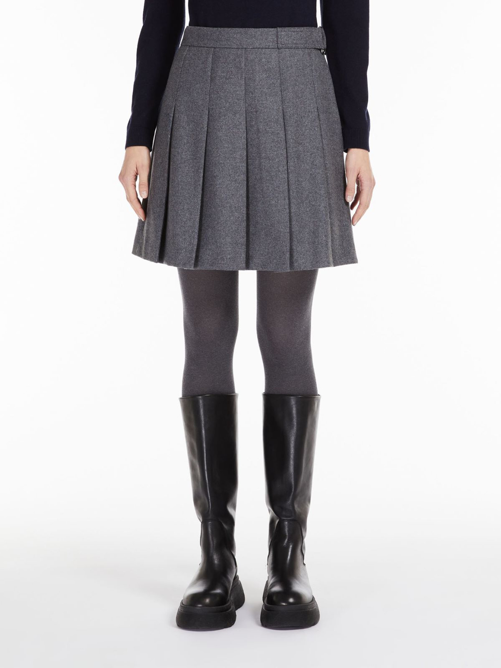 ШЕРСТЯНО-ФЛАНЕЛЕВАЯ ЮБКА