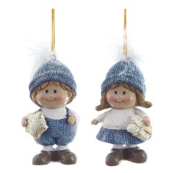 GAEM Фигурка декоративная подвесная "Дети", L4 W3 H7,5 см, 2в.