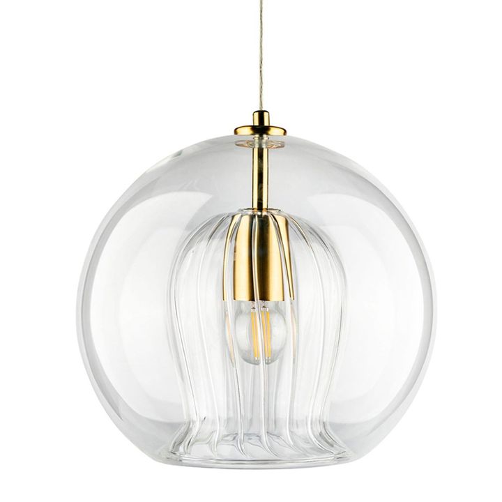 Подвесной светильник Crystal Lux Luisa SP1 Brass/Transparent