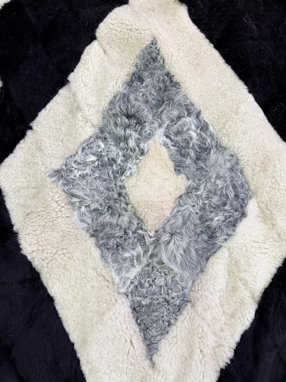 Покрывало меховое ковер из шкуры овчины